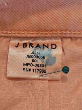 J Brand Julia High-Rise Flare Jeans in Coral Size 25